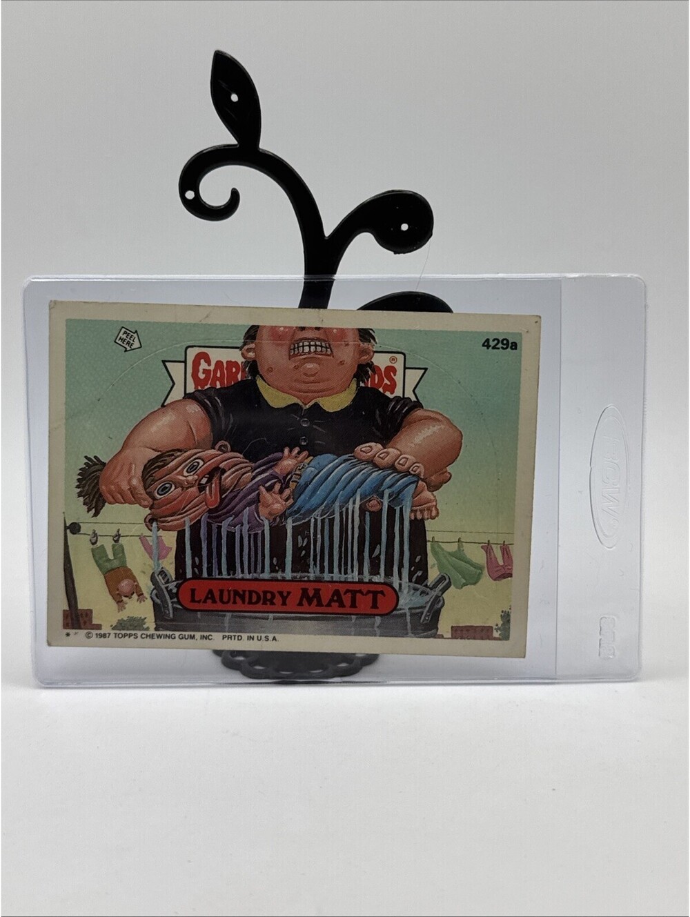 Vintage 1987 Laundry Matt Garbage Pail Kids - 429a Topps GPK